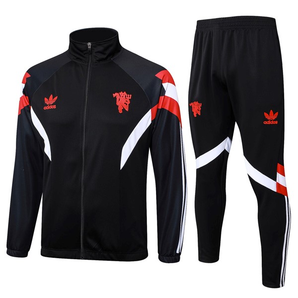 Chandal Manchester United 2024 2025 Negro Blanco 2